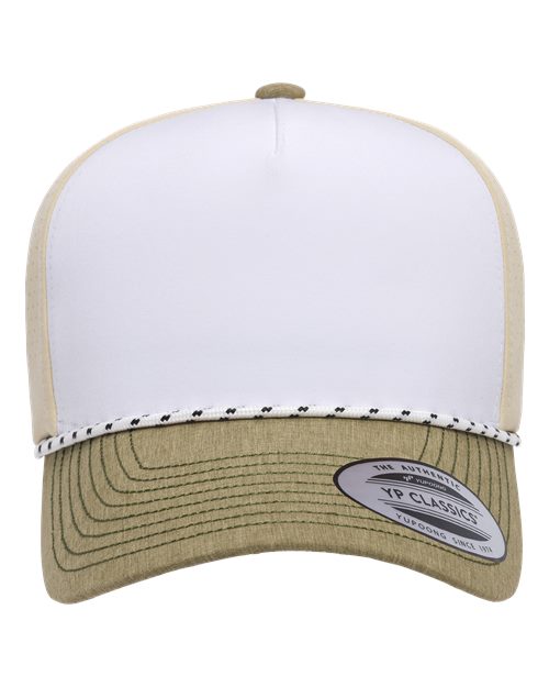 YP Classics 5389BD Five-Panel Perforated Rope Cap