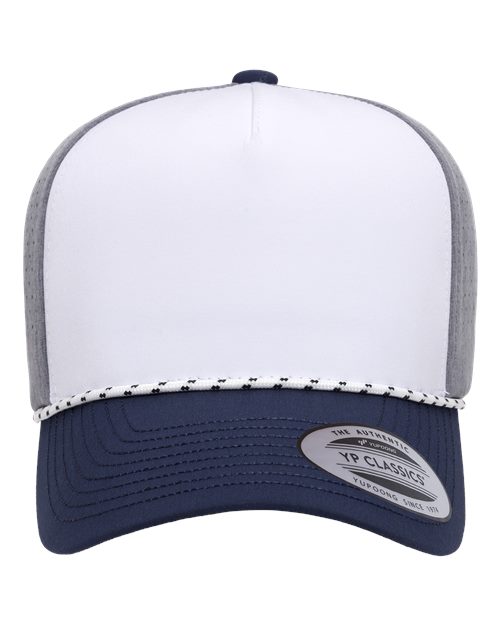 YP Classics 5389BD Five-Panel Perforated Rope Cap