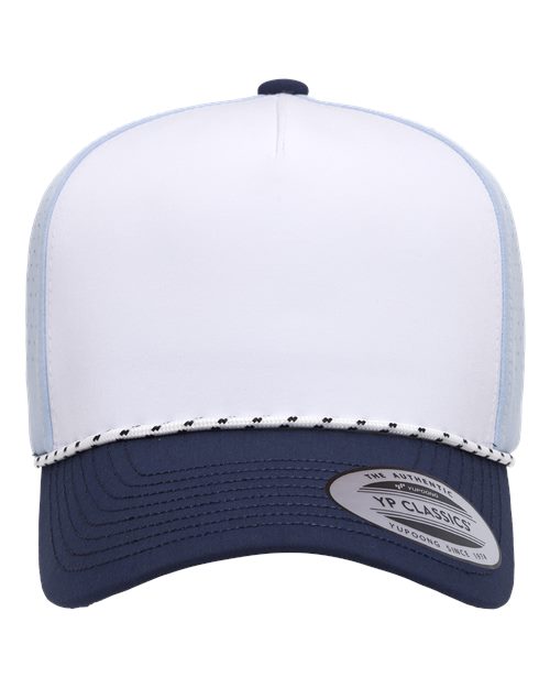 YP Classics 5389BD Five-Panel Perforated Rope Cap