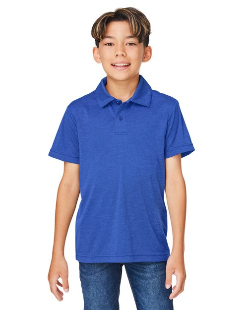 Team 365 Youth Zone Sonic Heather Performance Polo - Team 365 TT51HY