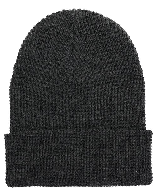 YP Classics Waffle Cuffed Beanie - Yupoong 2501KC
