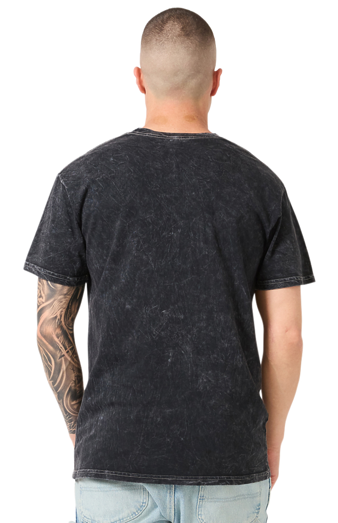 Royal Apparel 14551MW Unisex Premium Mineral Wash Tee - Black