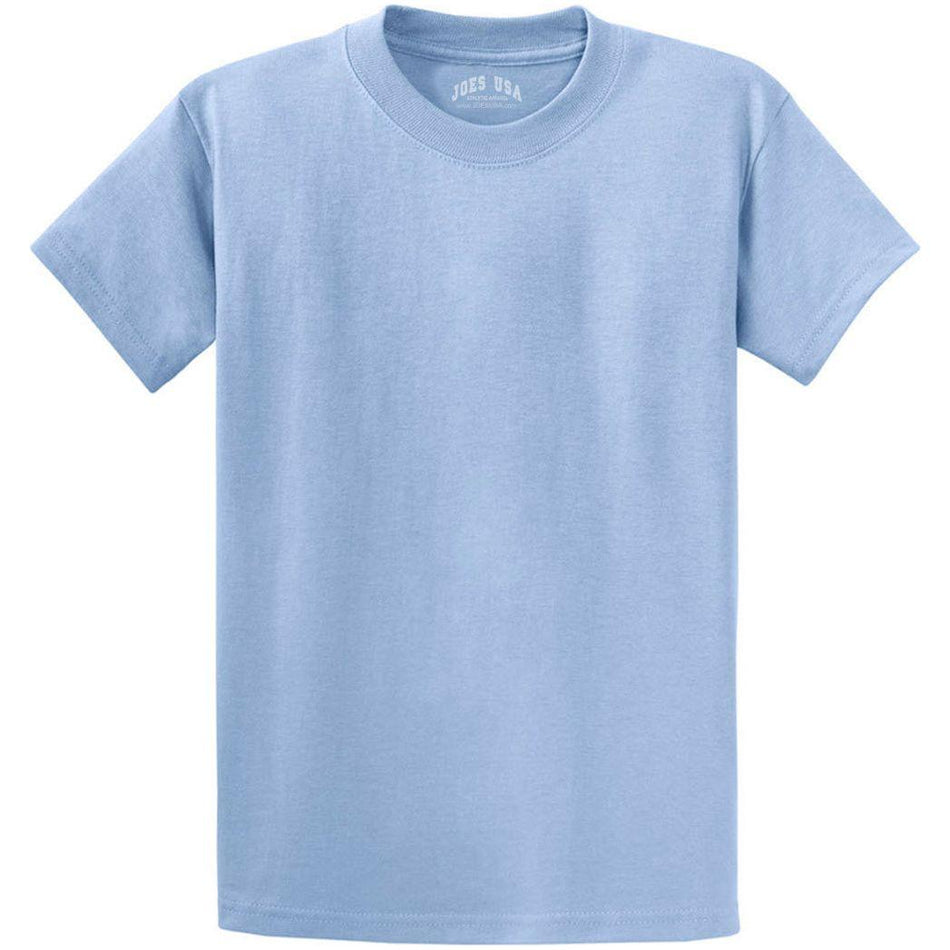 Joe's USA Mens Heavyweight Wholesale 6.1-ounce, 100% Cotton T-Shirt - Light Blue - JUSAPC61 T-Shirts Joe's USA Light Blue S