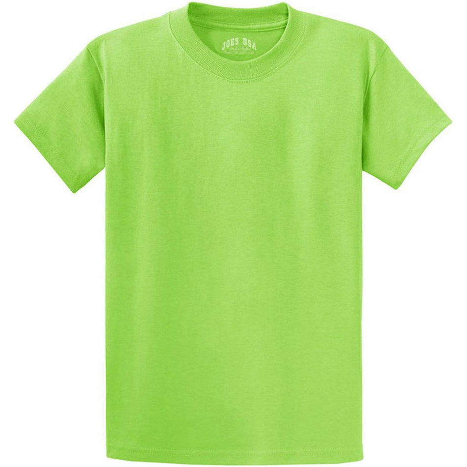 Joe's USA Mens Heavyweight Wholesale 6.1-ounce, 100% Cotton T-Shirt - Lime - JUSAPC61 T-Shirts Joe's USA Lime S