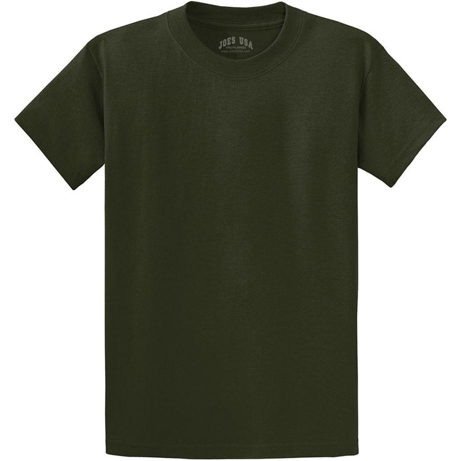 Joe's USA Mens Heavyweight Wholesale 6.1-ounce, 100% Cotton T-Shirt - Olive - JUSAPC61 T-Shirts Joe's USA Olive S