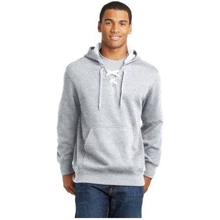 Lace Up Pullover Hooded Sweatshirt Joe's USA Athletic Heather XS