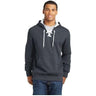 Lace Up Pullover Hooded Sweatshirt