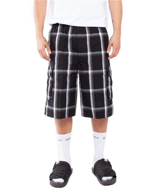 Shaka Wear Unisex Plaid Shorts - Shaka Wear SHSP
