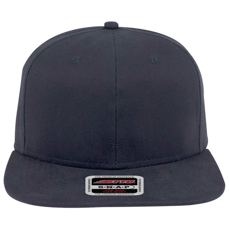 OTTO CAP "OTTO SNAP" 6 Panel Mid Profile Snapback Hat OTTO 148-1224 Otto Cap 004 - Navy OSFM - Adult