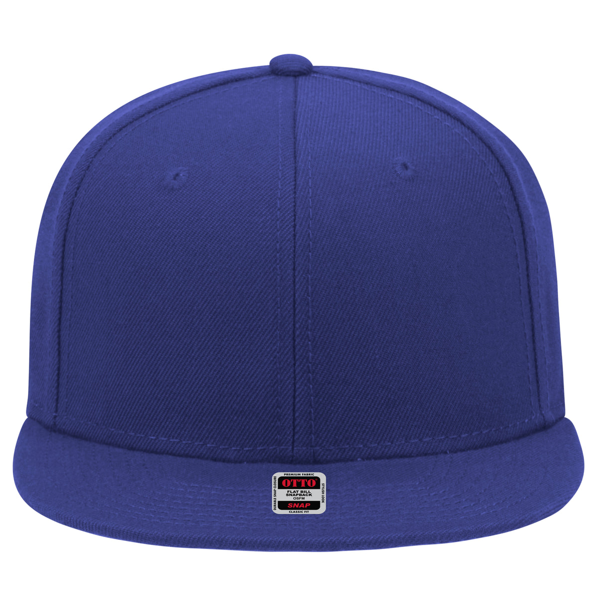 OTTO CAP "OTTO SNAP" 6 Panel Mid Profile Snapback Hat OTTO 148-1267 Otto Cap 001 - Royal OSFM - Adult