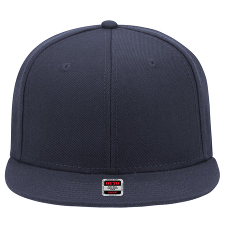 OTTO CAP "OTTO SNAP" 6 Panel Mid Profile Snapback Hat OTTO 148-1267 Otto Cap 004 - Navy OSFM - Adult