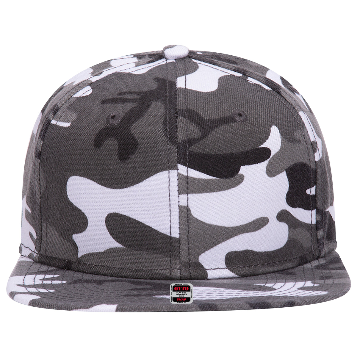 OTTO CAP "OTTO SNAP" 6 Panel Mid Profile Snapback Hat OTTO 148-1267 Otto Cap CP025 - Camo 025 OSFM - Adult