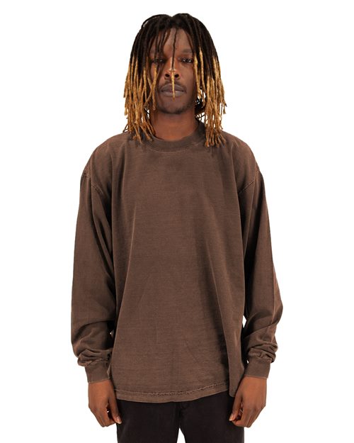 Shaka Wear Unisex Max Heavyweight Garment-Dyed Long Sleeve T-Shirt - Shaka Wear SHGDLS
