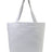 Gemline Aware™ Recycled Cotton Shopper Tote Bag With Interior Zip Pocket - Gemline 102036 Gemline Light Grey One Size