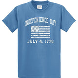 Independence Day 4th of July - Cotton T-Shirts -Regular, Big and Tall Joe's USA Colonial Blue 6XL