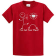 Funny T-Shirt Stick Figures I Got Your Back - Regular, Big and Tall Joe's USA Red Small