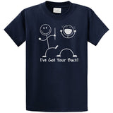 Funny T-Shirt Stick Figures I Got Your Back - Regular, Big and Tall