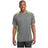 Mens Heather Colorblock Contender Tee DRI-EQUIP X-Small Vintage Heather/ Lime Shock
