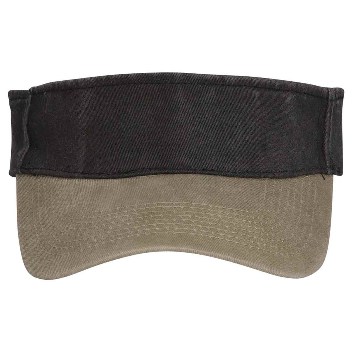 OTTO CAP "OTTO FLEX" Sun Visor OTTO 15-280 Otto Cap 3203 - Kha/Blk OSFM - Adult