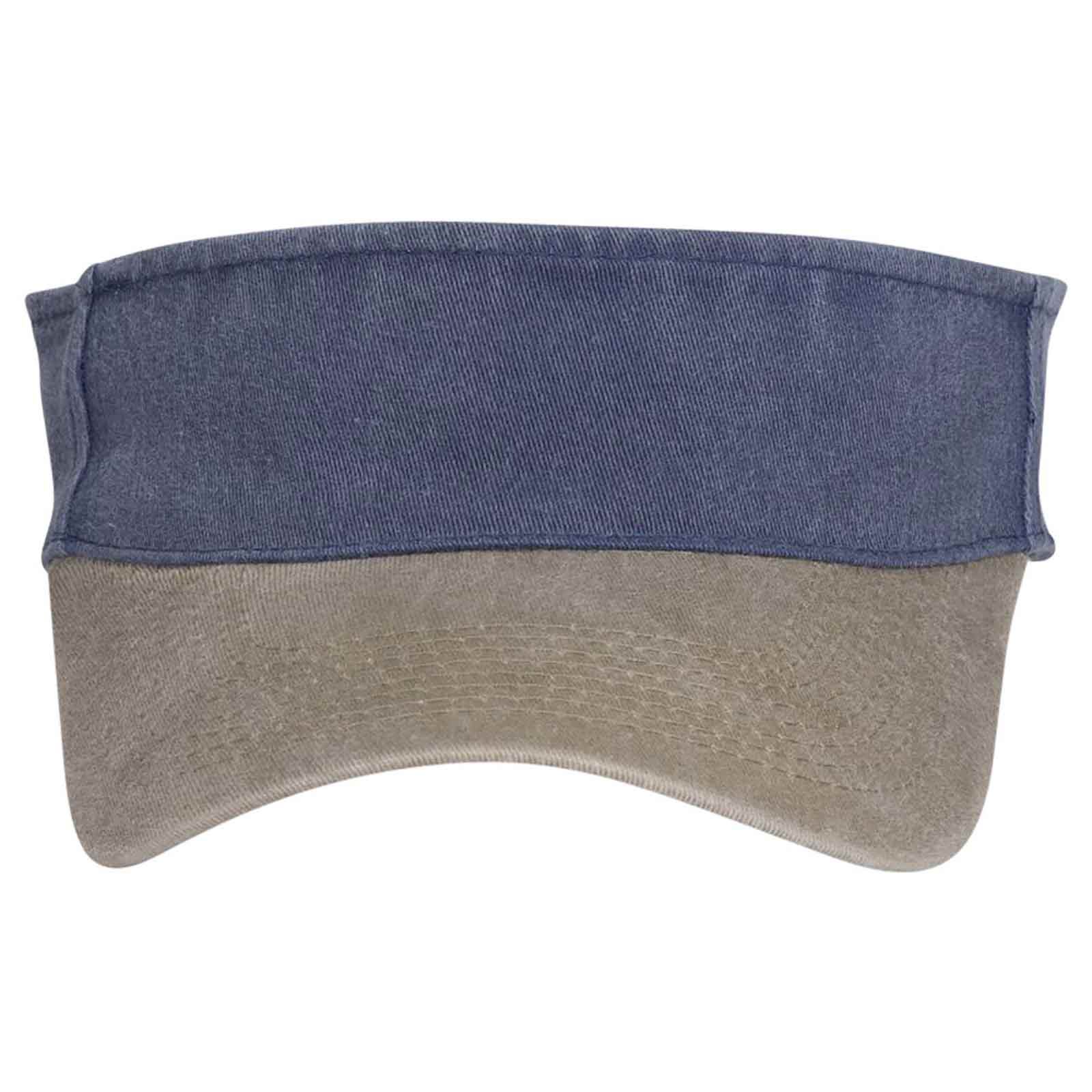 OTTO CAP "OTTO FLEX" Sun Visor OTTO 15-280 Otto Cap 3204 - Kha/Nvy OSFM - Adult