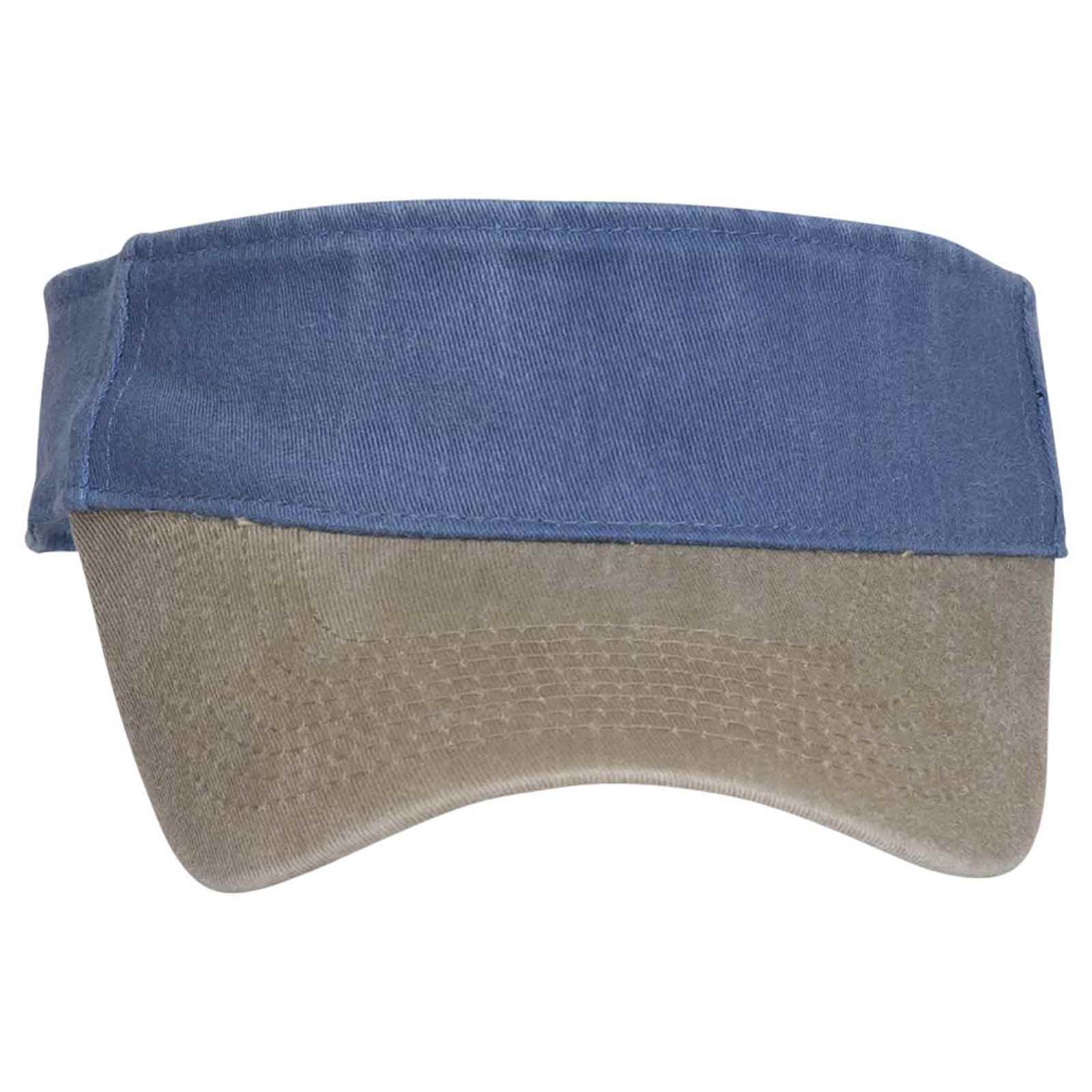 OTTO CAP "OTTO FLEX" Sun Visor OTTO 15-280 Otto Cap 3230 - Kha/Sk.Blu OSFM - Adult