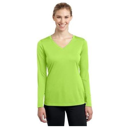 Ladies Long Sleeve Moisture Wicking Athletic Shirts in Sizes XS-4XL