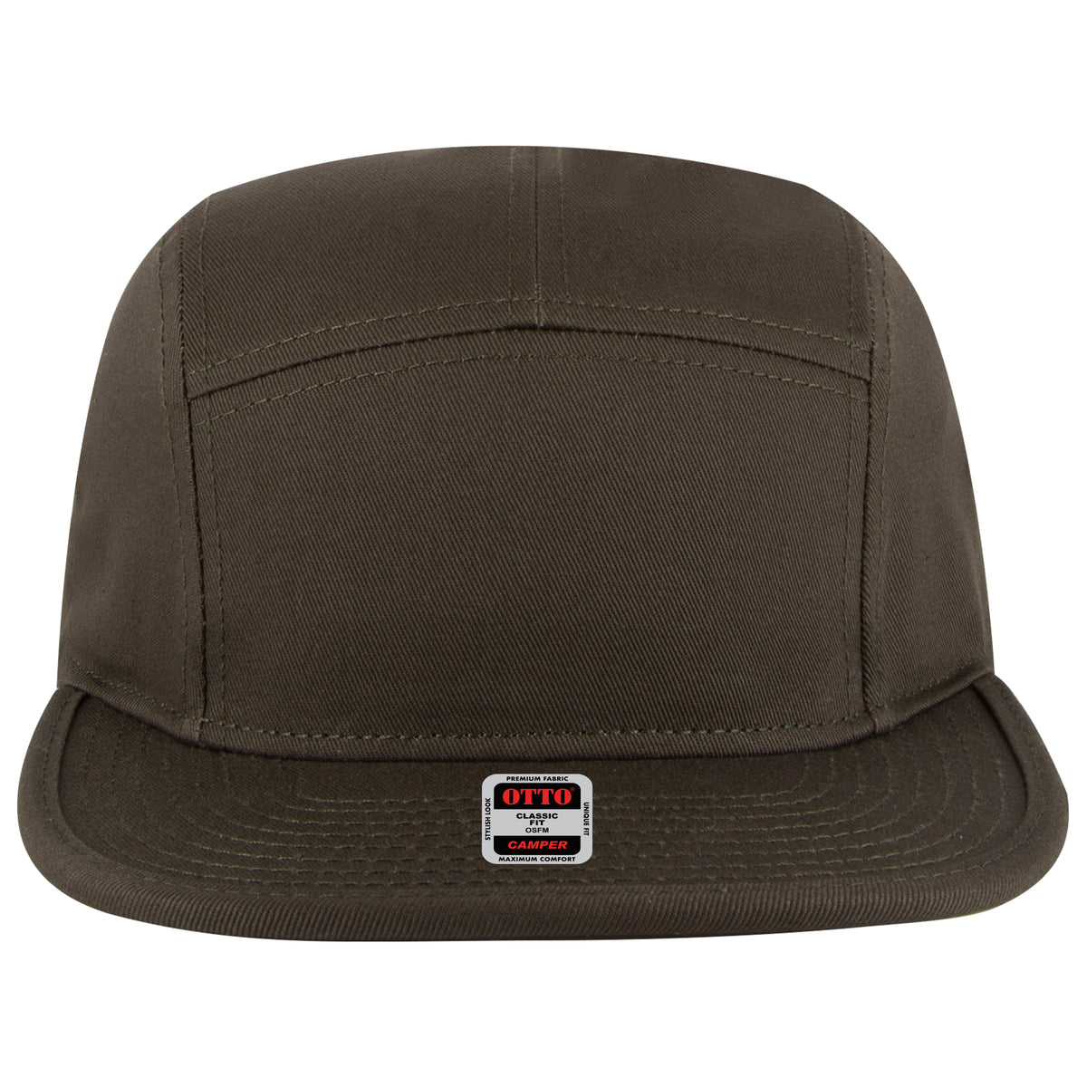 OTTO CAP 5 Panel Camper Hat OTTO 151-1098 Otto Cap 046 - Dk. Ol. Green OSFM - Adult