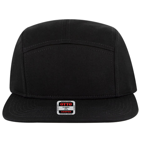 OTTO CAP 5 Panel Camper Hat OTTO 151-1330 Otto Cap 003 - Black OSFM - Adult