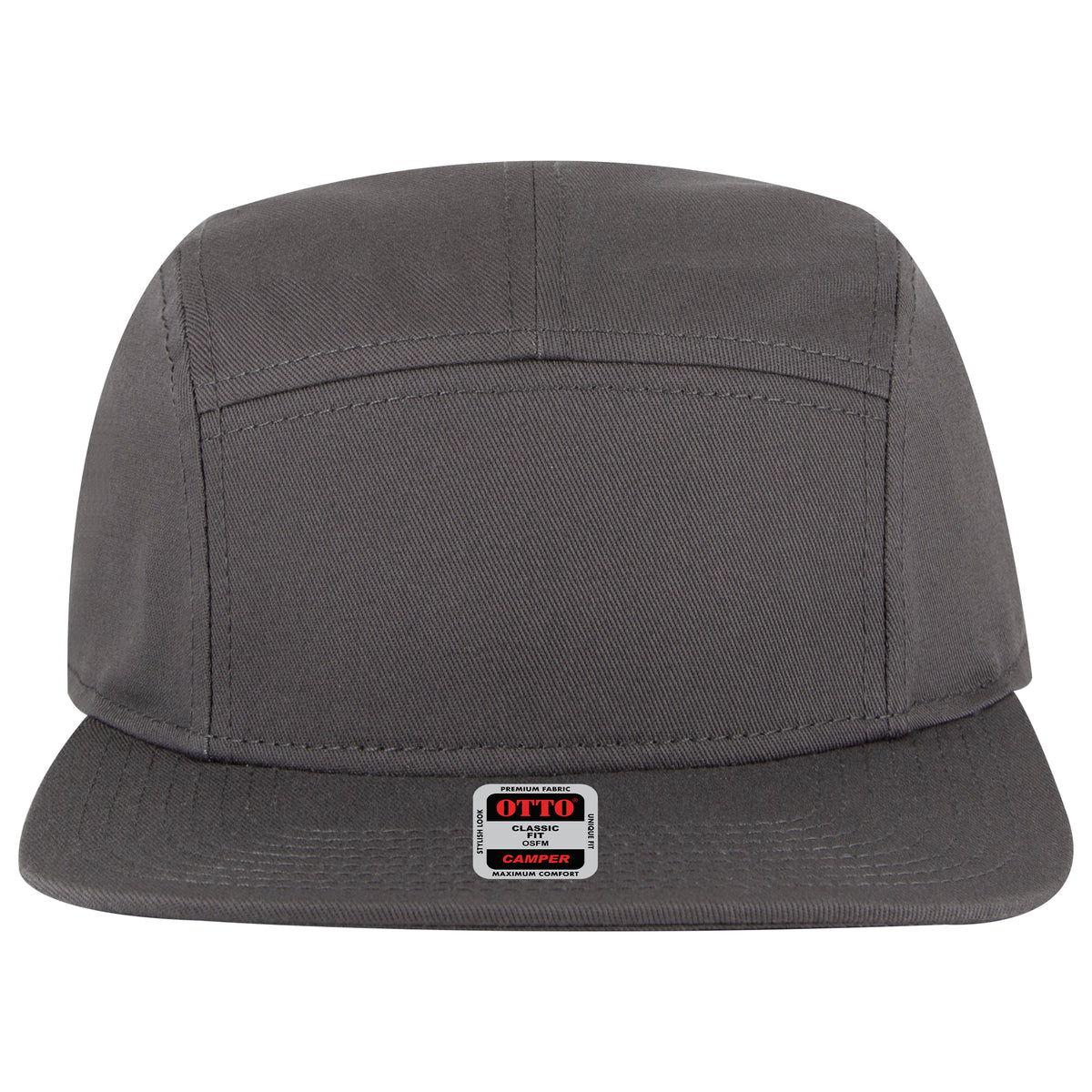 OTTO CAP 5 Panel Camper Hat OTTO 151-1330 Otto Cap 025 - Char. Gray OSFM - Adult