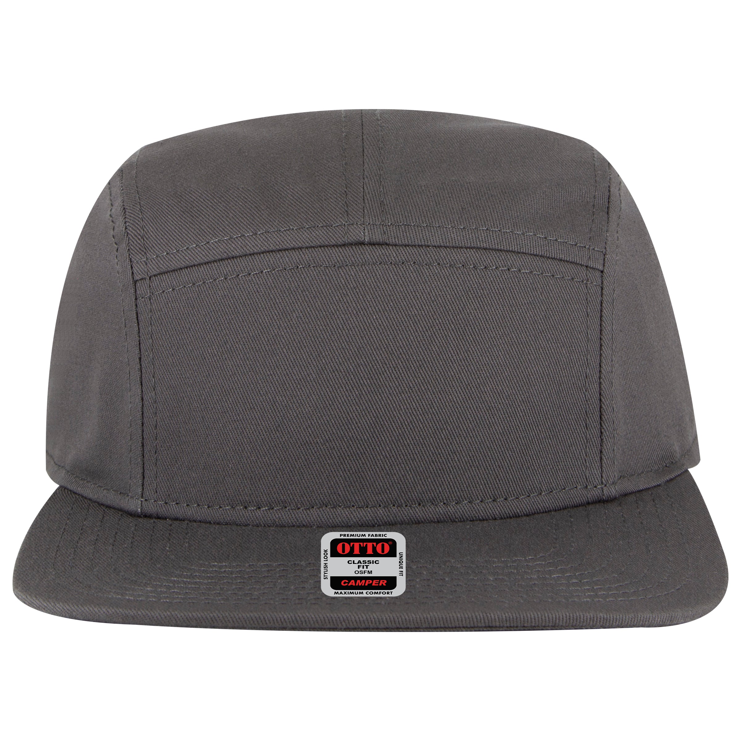 OTTO CAP 5 Panel Camper Hat OTTO 151-1330 Otto Cap 025 - Char. Gray OSFM - Adult