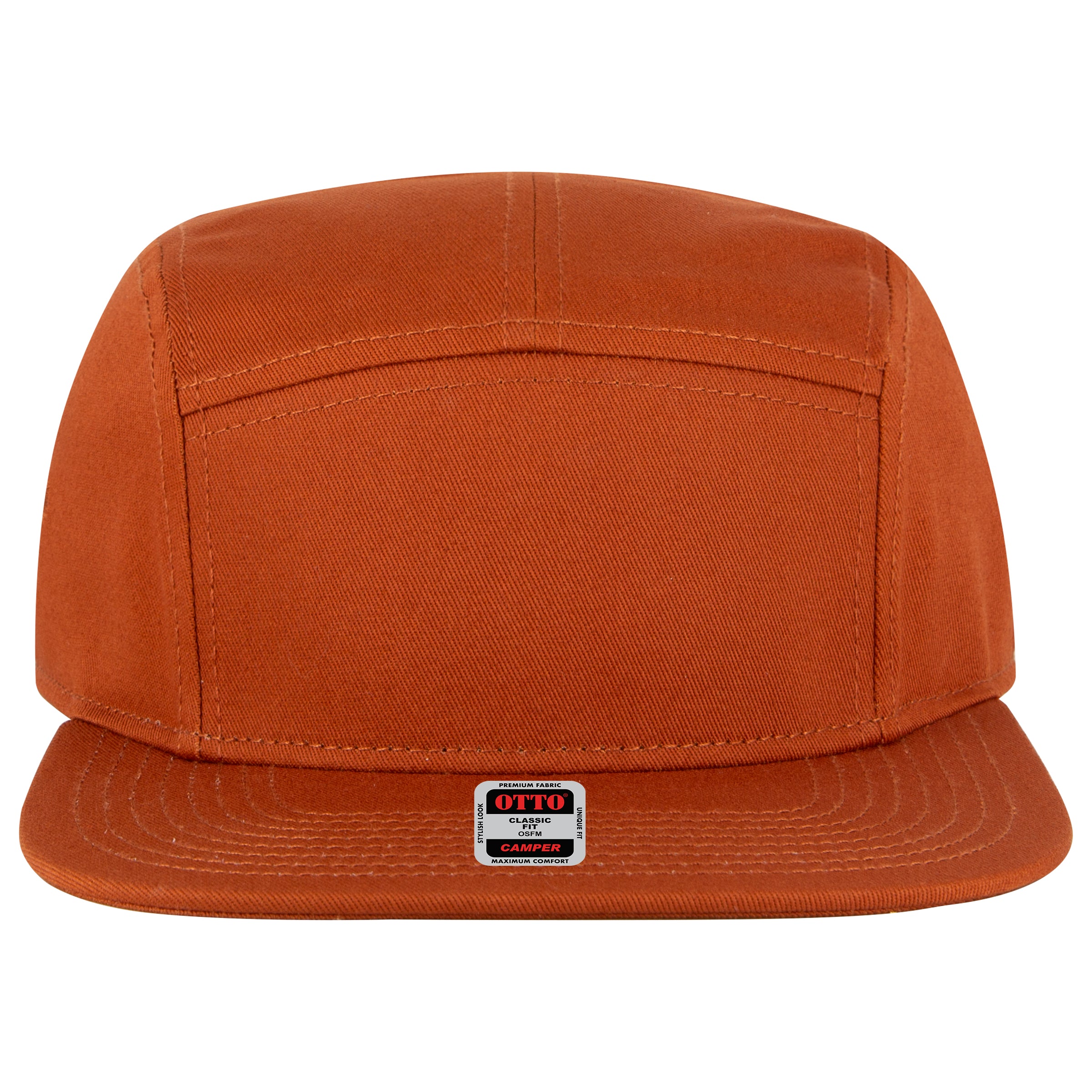 OTTO CAP 5 Panel Camper Hat OTTO 151-1330 Otto Cap 044 - Tx. Orange OSFM - Adult