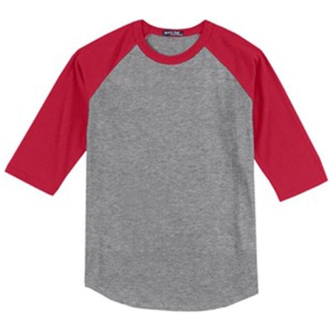 Youth 3/4 Sleeve Cotton Baseball Tee Shirts