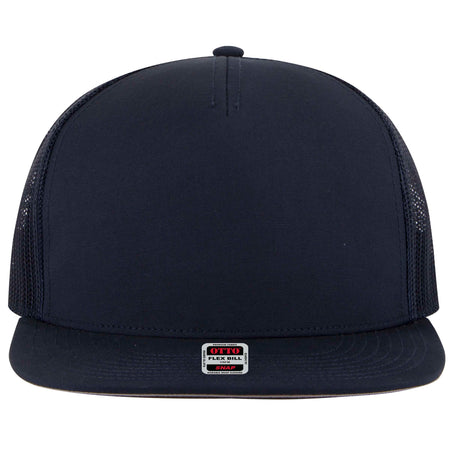 OTTO CAP "OTTO SNAP" 5 Panel Pro Style Mesh Back Trucker Snapback Hat OTTO 154-1174 Otto Cap 004 - Navy OSFM - Adult