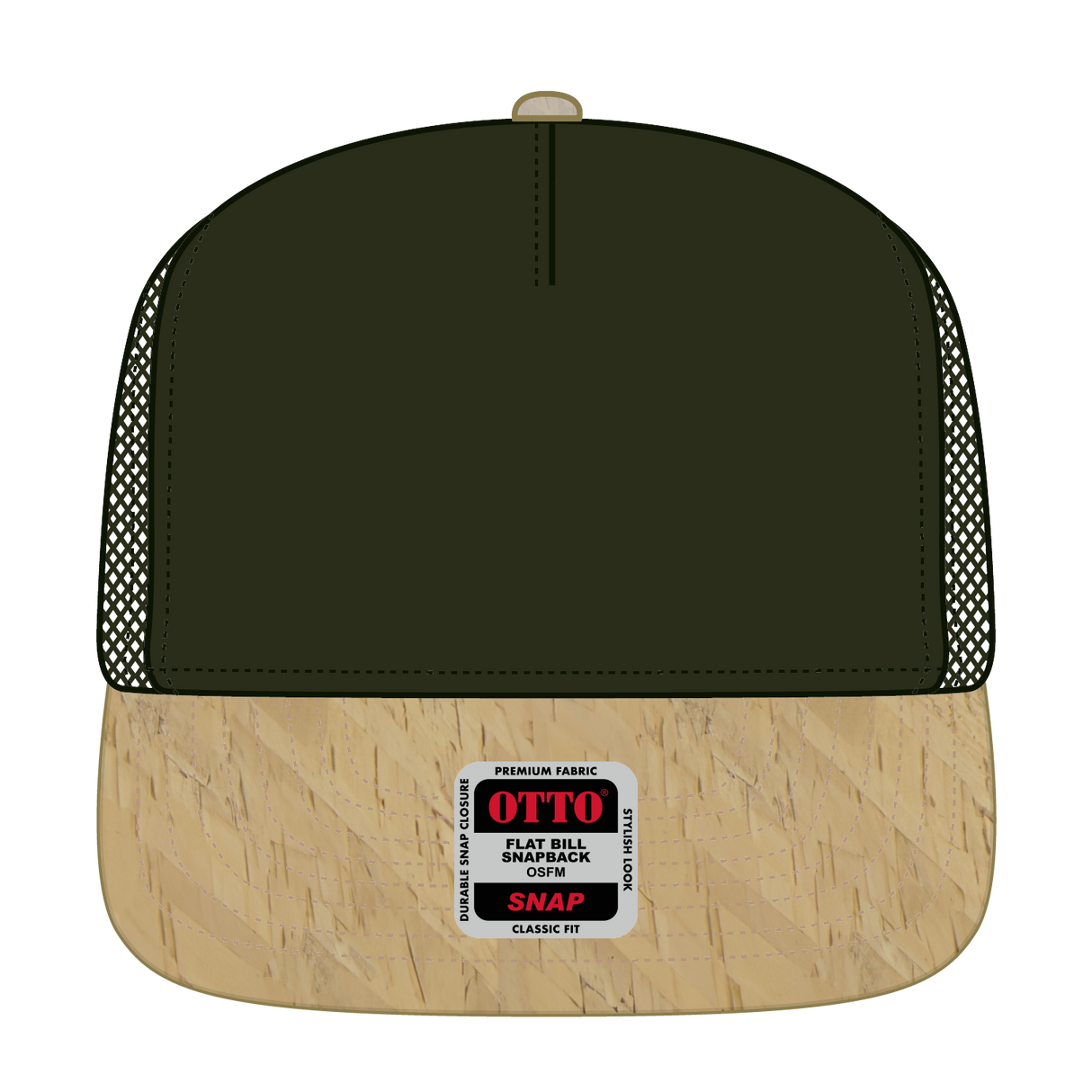 OTTO CAP "OTTO SNAP" 5 Panel Pro Style Mesh Back Trucker Snapback Hat OTTO 154-1174