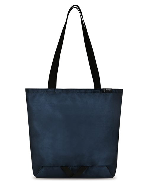 Gemline Renew rPET Packable Shopper - Gemline 101035 Gemline Black One Size