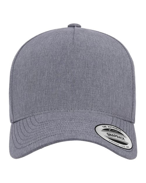 YP Classics Five-Panel Snapback with Perforated Cap - Yupoong 5389AP