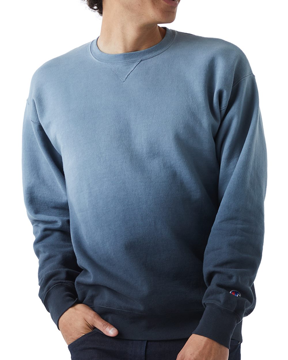 Champion CD400D Unisex Dip Dye Crewneck Sweatshirt