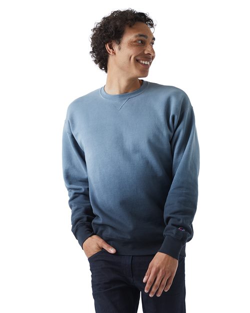 Champion CD400D Unisex Dip Dye Crewneck Sweatshirt