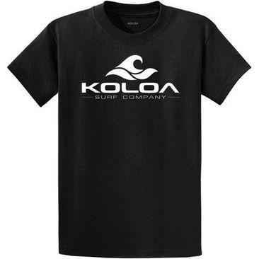 Koloa Surf Co. Kids Wave Logo Cotton T-Shirts Koloa Surf Company Youth X-Small Black / White logo