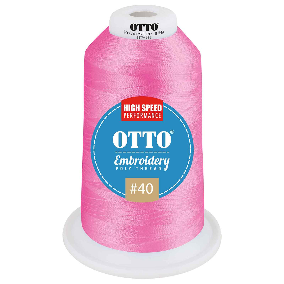 OTTO Embroidery Poly Thread #40 5,500 yd. King Cone OTTO 157-101 Otto Cap