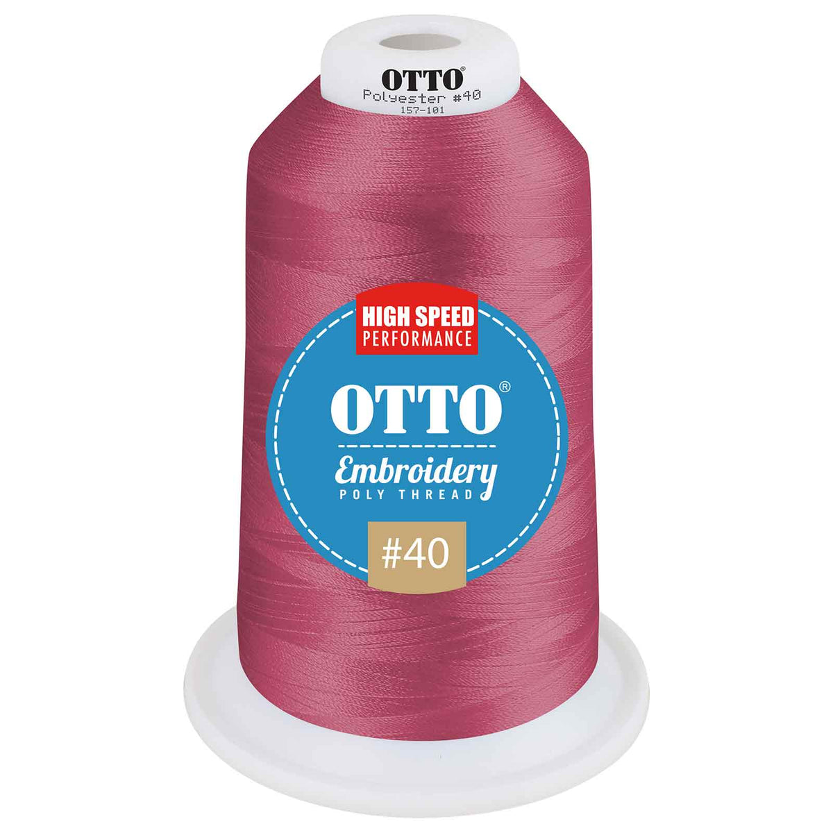 OTTO Embroidery Poly Thread #40 5,500 yd. King Cone OTTO 157-101 Otto Cap