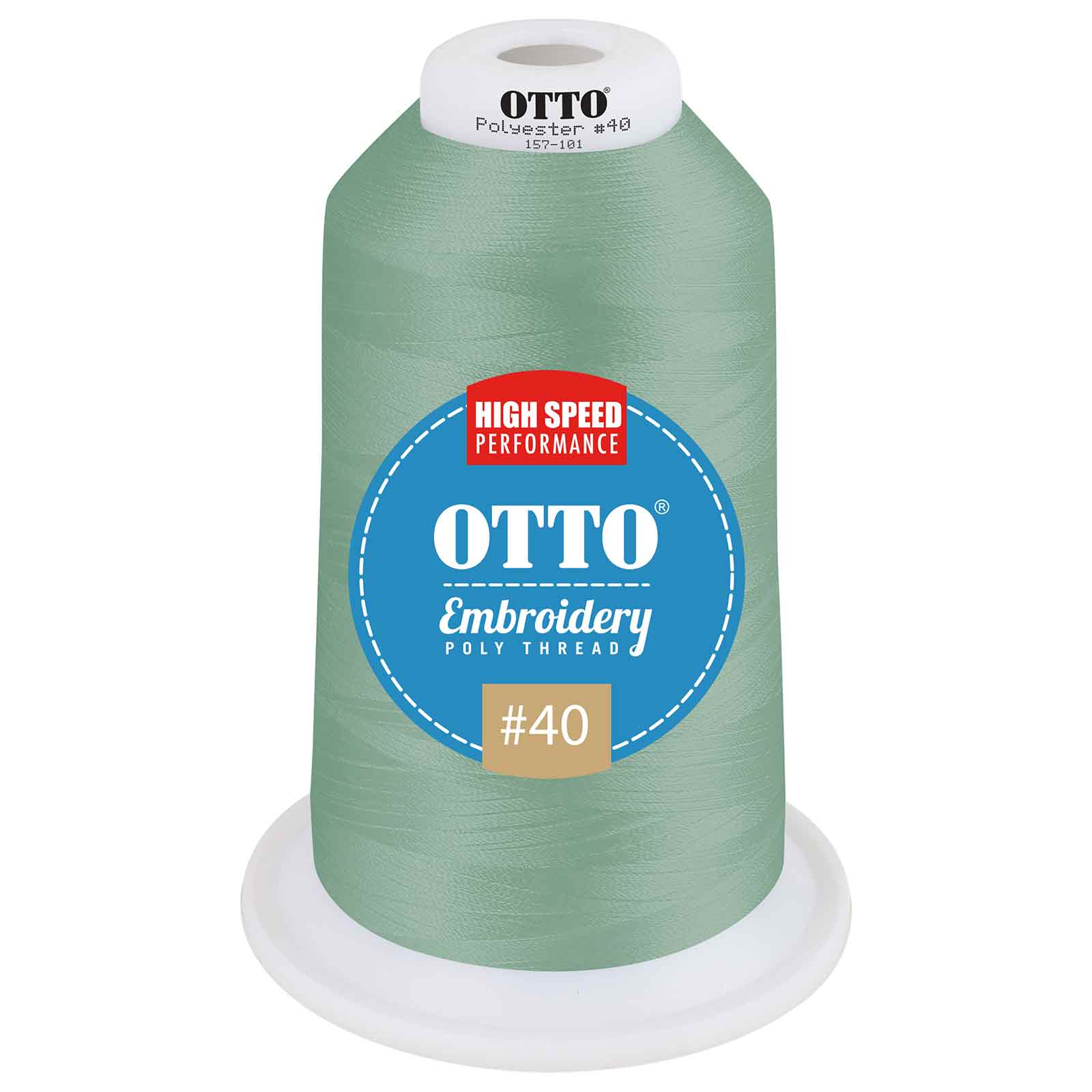 OTTO Embroidery Poly Thread #40 5,500 yd. King Cone OTTO 157-101 Otto Cap