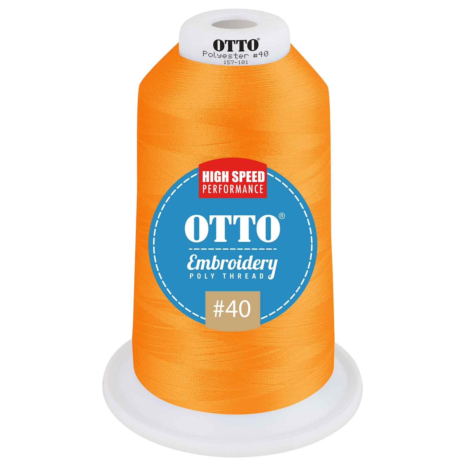 OTTO Embroidery Poly Thread #40 5,500 yd. King Cone OTTO 157-101 Otto Cap