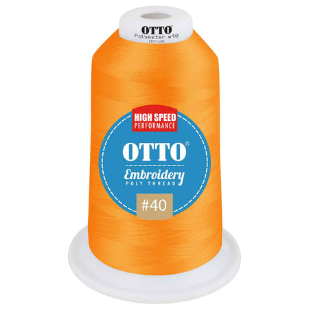 OTTO Embroidery Poly Thread #40 5,500 yd. King Cone OTTO 157-101 Otto Cap