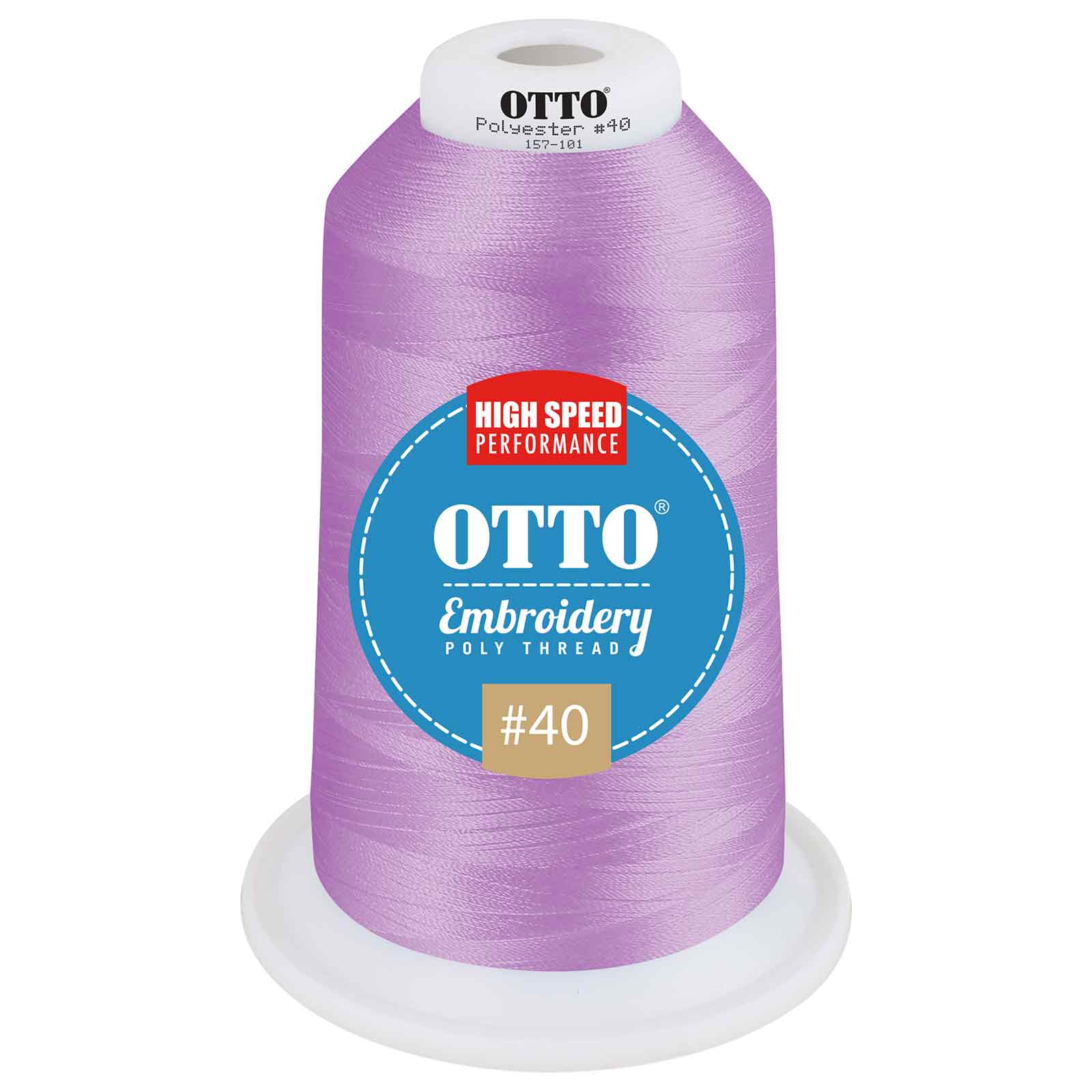 OTTO Embroidery Poly Thread #40 5,500 yd. King Cone OTTO 157-101 Otto Cap