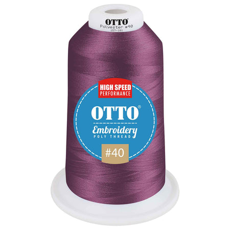 OTTO Embroidery Poly Thread #40 5,500 yd. King Cone OTTO 157-101 Otto Cap