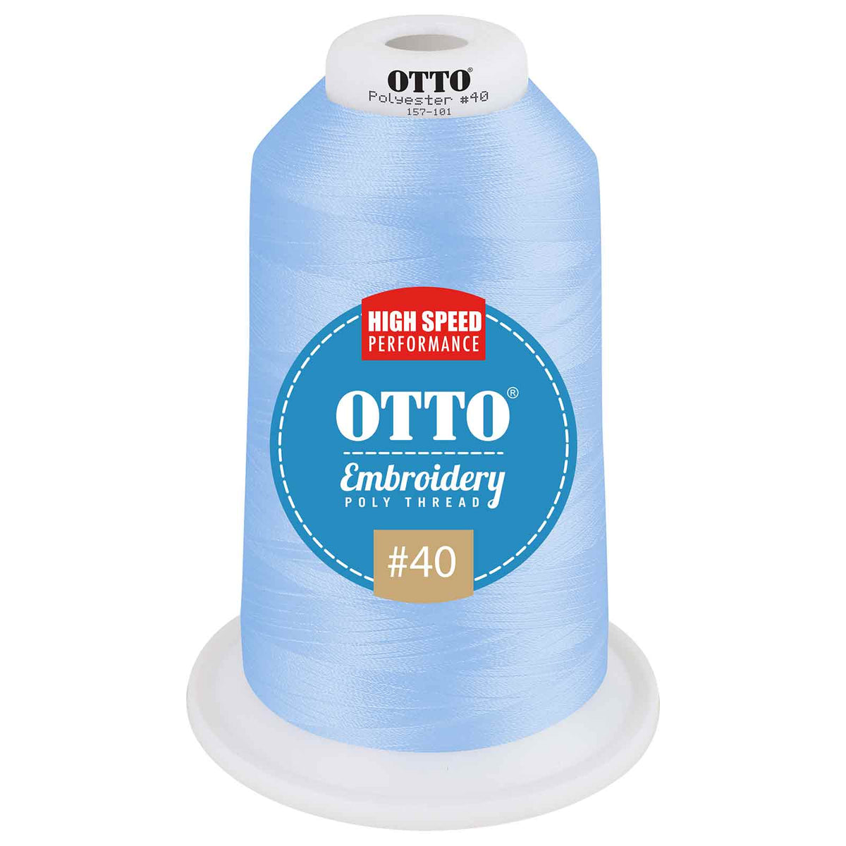 OTTO Embroidery Poly Thread #40 5,500 yd. King Cone OTTO 157-101 Otto Cap