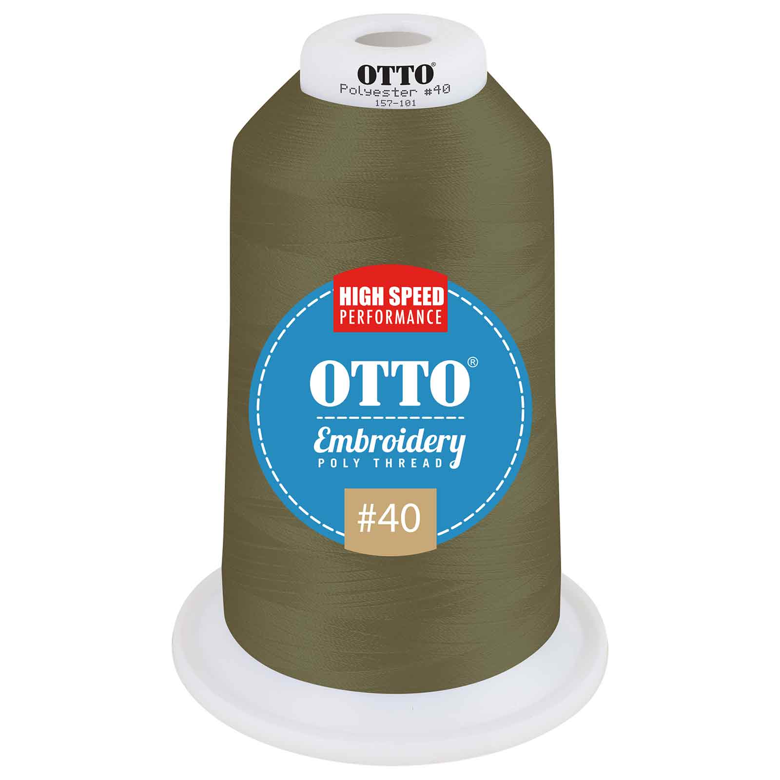 OTTO Embroidery Poly Thread #40 5,500 yd. King Cone OTTO 157-101 Otto Cap