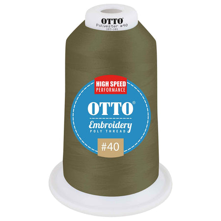 OTTO Embroidery Poly Thread #40 5,500 yd. King Cone OTTO 157-101 Otto Cap