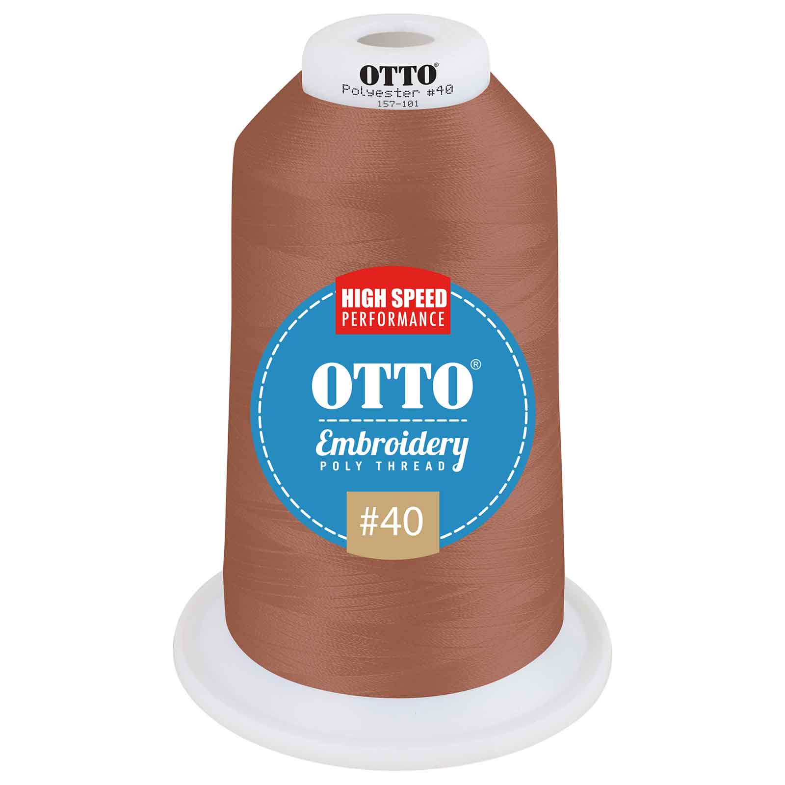 OTTO Embroidery Poly Thread #40 5,500 yd. King Cone OTTO 157-101 Otto Cap